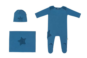 Cadeau Baby 3 Months / Blue Sherpa Star set by Cadeau Baby
