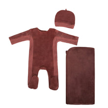 Load image into Gallery viewer, Cadeau Baby 3M / Burgundy Solid starter set by Cadeau Baby