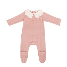 Load image into Gallery viewer, Cadeau Baby 3M / Pink Petit Pointelle Footie by Cadeau Baby
