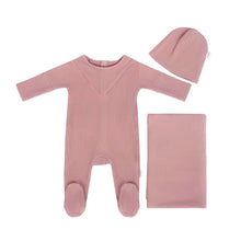 Load image into Gallery viewer, Cadeau Baby 3M / Plum Rib easy (set) by Cadeau Baby