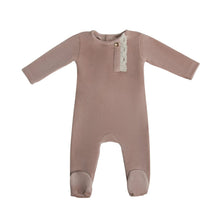 Load image into Gallery viewer, Cadeau Baby 3M / Rosetta Simply soft velour footie by Cadeau Baby