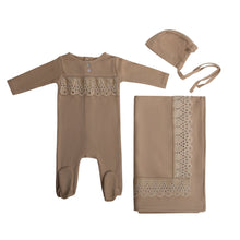 Load image into Gallery viewer, Cadeau Baby 3M / Taupe Laced in grace by Cadeau Baby