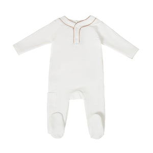 Cadeau Baby 3M / White / Boy's Embroidery Lovers by Cadeau Baby