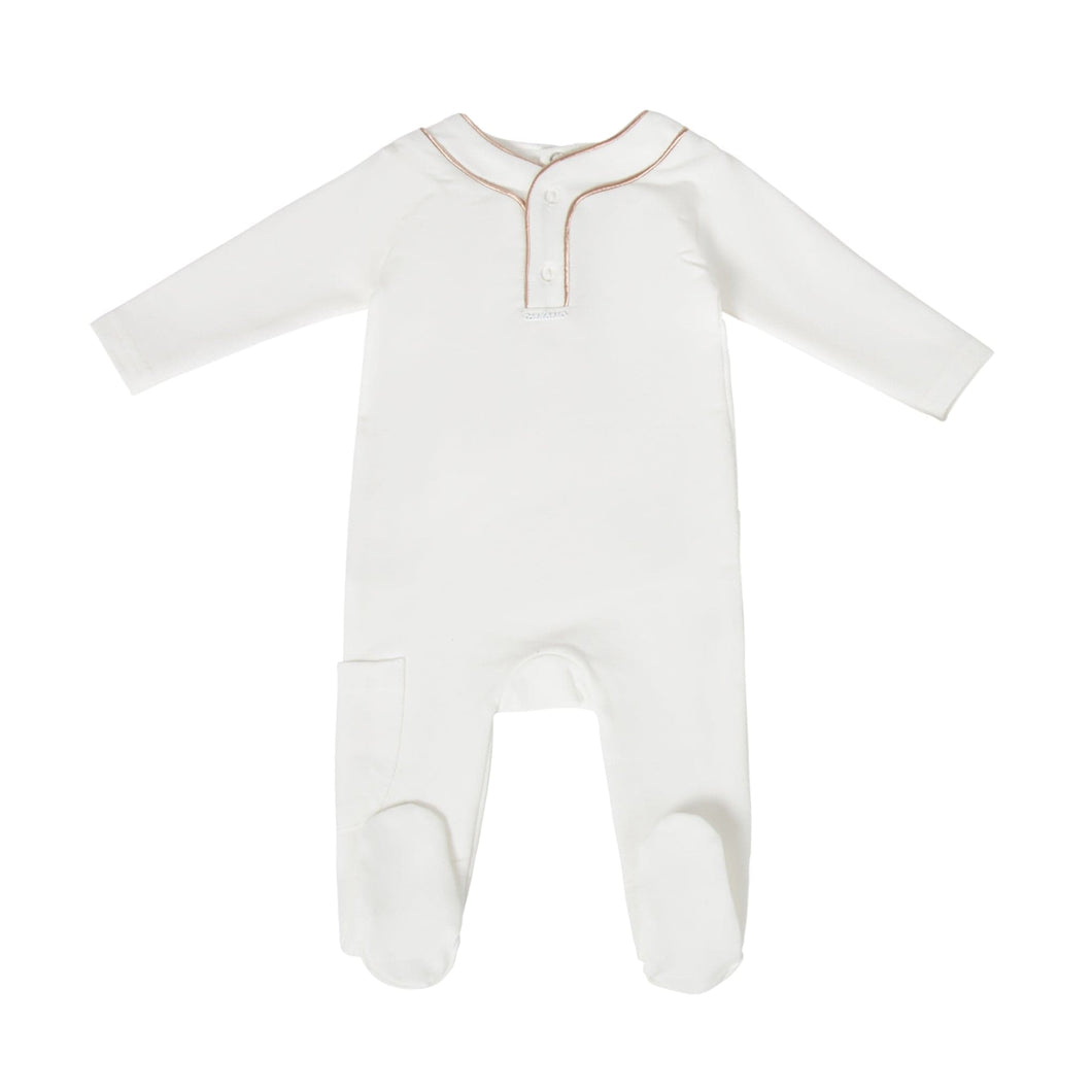Cadeau Baby 3M / White / Boy's Embroidery Lovers by Cadeau Baby