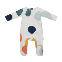 Load image into Gallery viewer, Cadeau Baby 3M / White boys Speckles (footie) by Cadeau Baby
