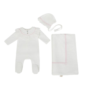 Cadeau Baby 3M / White Laced in grace (set) by Cadeau Baby