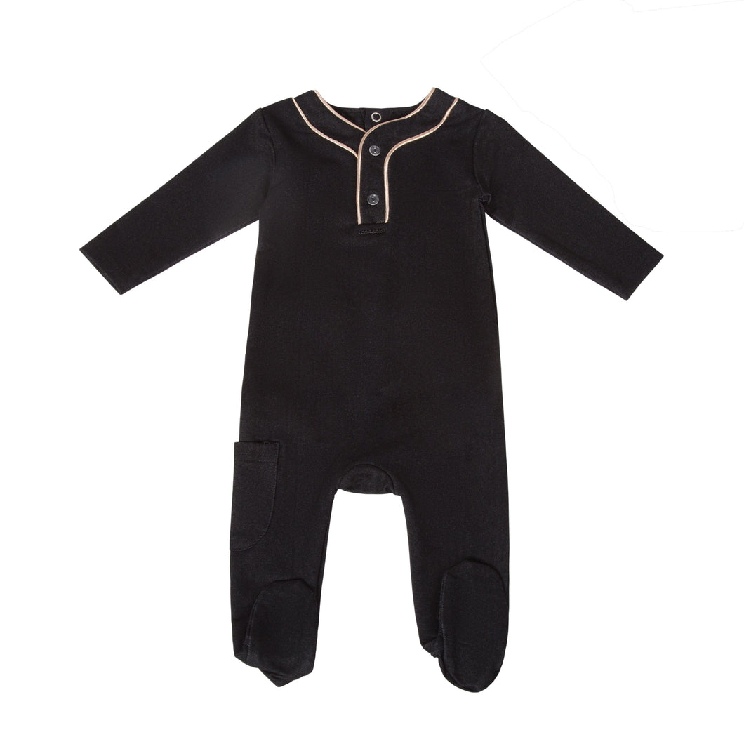 Cadeau Baby 6M / Black / Boy's Embroidery Lovers by Cadeau Baby