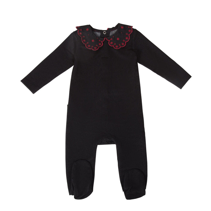 Cadeau Baby 6M / Black / Girl's Embroidery Lovers by Cadeau Baby