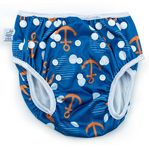 Beau & Belle Littles Anchors Reusable Swim Diaper, Adjustable 0-3 years or 2-5 Years (0-36lbs/20-55lbs) Beau and Belle Littles by Beau & Belle Littles