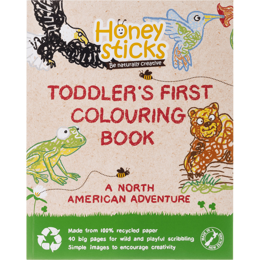 Honeysticks USA Arts and Crafts Toddlers First Colouring Book - A North American Adventure by Honeysticks USA