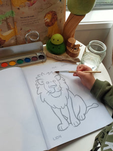 Honeysticks USA Arts and Crafts Toddlers First Colouring Book - An Endangered Animals Adventure by Honeysticks USA