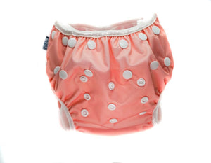 Beau & Belle Littles Baby (0 - 3T) / Pink Solid Color Reusable Swim Diaper by Beau & Belle Littles