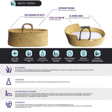 Load image into Gallery viewer, Design Dua. Baby Design Dua Signature Collection-Nap &amp; Pack Bassinet: Natural
