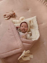 Load image into Gallery viewer, moimili.us Baby horn Moi Mili &quot;Powder Pink&quot; Linen Shell Baby Horn