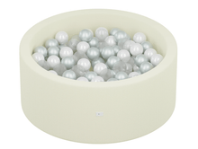 Load image into Gallery viewer, Little Big Playroom Ball Pit Bundles Classic Heathered Ivory Ball Pit - 75 Pearl, 75 Water, 50 Porcelain Balls Ball Pit + 200 Pit Balls