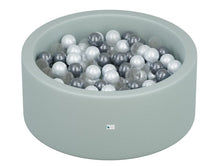 Load image into Gallery viewer, Little Big Playroom Ball Pit Bundles Sage Ball Pit - 75 Pearl, 50 Pewter, 75 Water Balls Ball Pit + 200 Pit Balls