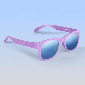 ro•sham•bo eyewear Bayside L/XL / Polarized Mirrored (Chrome) Lens / Lavender Punky Brewster Shades | Adult L/XL