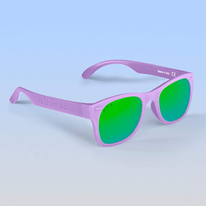 ro•sham•bo eyewear Bayside L/XL / Polarized Mirrored (Green) Lens / Lavender Punky Brewster Shades | Adult L/XL