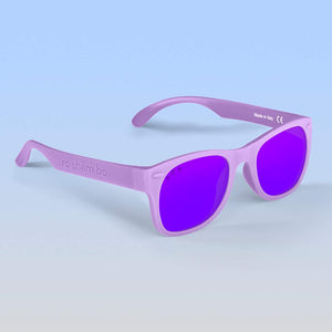 ro•sham•bo eyewear Bayside L/XL / Polarized Mirrored (Purple) Lens / Lavender Punky Brewster Shades | Adult L/XL