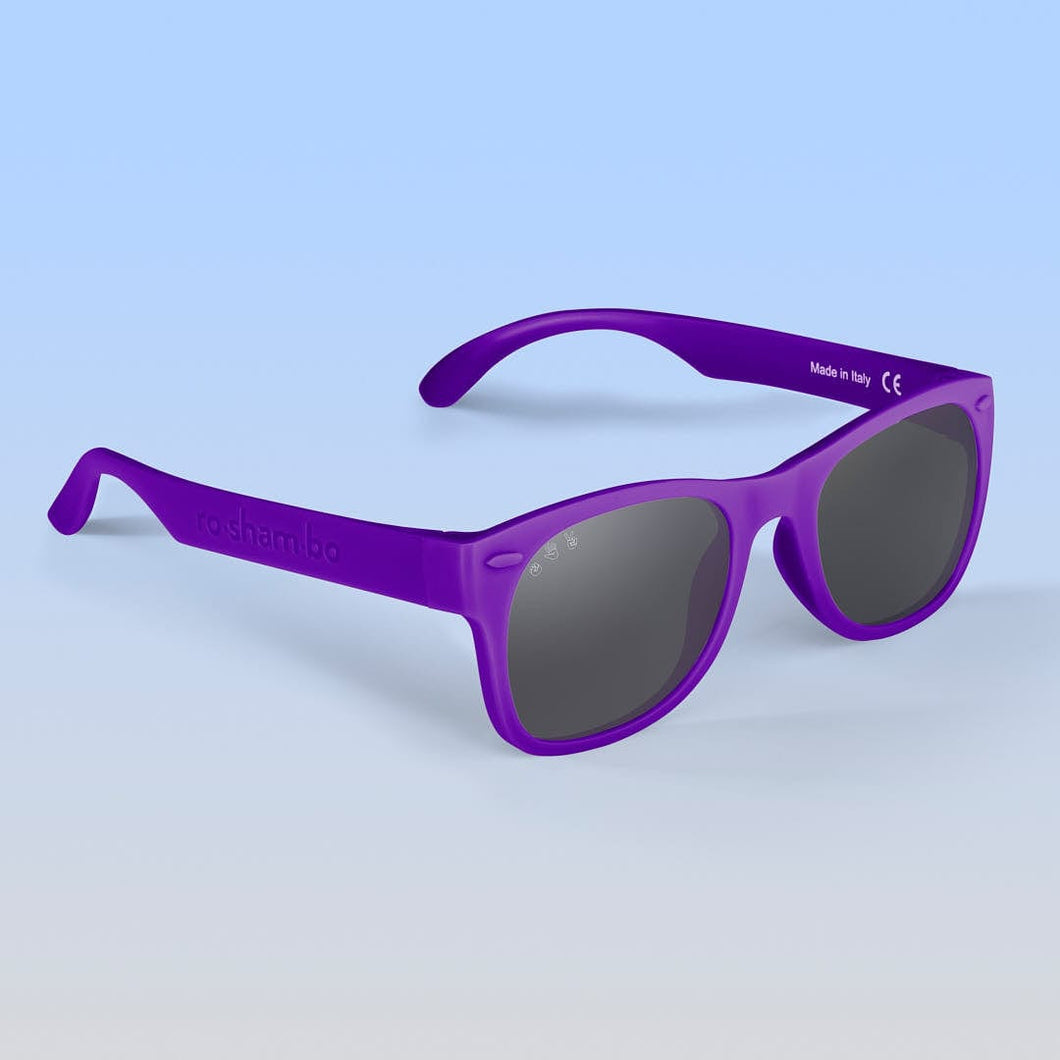 ro•sham•bo eyewear Bayside Polarized Grey Lens / Purple Frame Daphne Shades | Baby