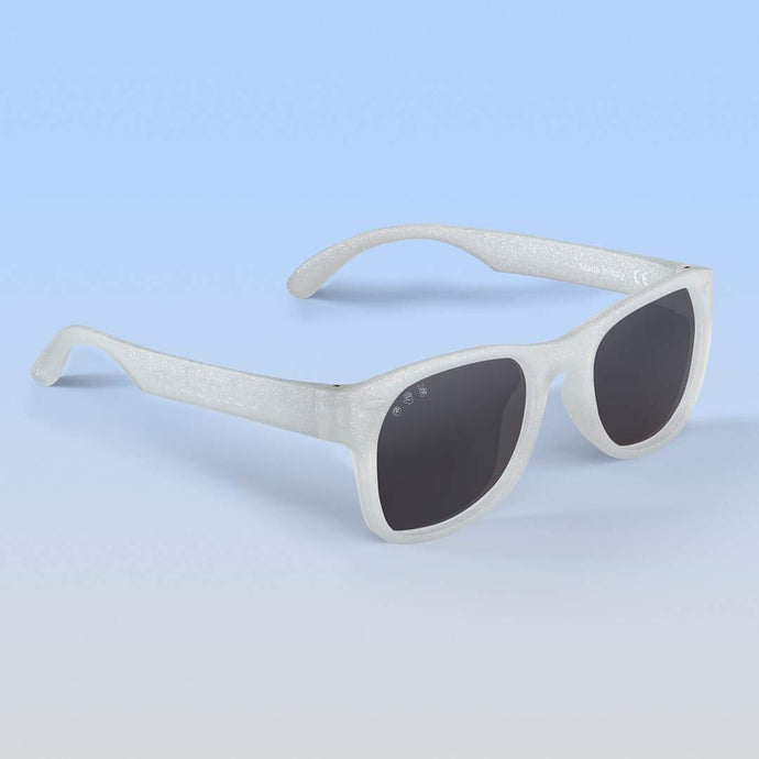 ro•sham•bo eyewear Bayside Polarized Grey Lens / Silver Glitter Frame Starlite Shades | Junior
