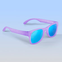 Load image into Gallery viewer, ro•sham•bo eyewear Bayside Polarized Mirrored (Blue) Lens / Lavender Glitter Frame Punky Brewster Shades | Toddler