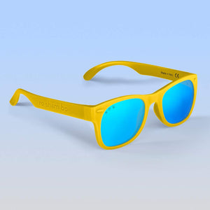 ro•sham•bo eyewear Bayside Polarized Mirrored (Blue) Lens / Yellow Frame Simpsons Shades | Junior