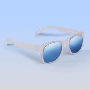 ro•sham•bo eyewear Bayside Polarized Mirrored (Chrome) Lens / Frost Frame Falcor Shades | Junior