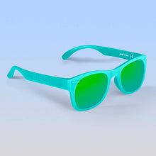 Load image into Gallery viewer, ro•sham•bo eyewear Bayside Polarized Mirrored (Green) Lens / Mint Frame Goonies Shades | Toddler