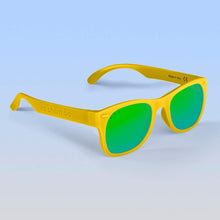 Load image into Gallery viewer, ro•sham•bo eyewear Bayside Polarized Mirrored (Green) Lens / Yellow Frame Simpsons Shades | Junior