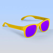 Load image into Gallery viewer, ro•sham•bo eyewear Bayside Polarized Mirrored (Purple) Lens / Yellow Frame Simpsons Shades | Junior