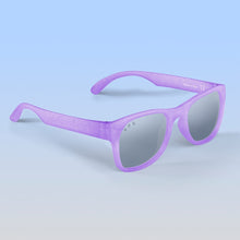Load image into Gallery viewer, ro•sham•bo eyewear Bayside S/M / Polarized Mirrored (Chrome) Lens / Lavender Glitter Punky Brewster Shades | Adult S/M