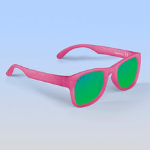 Load image into Gallery viewer, ro•sham•bo eyewear Bayside S/M / Polarized Mirrored (Green) Lens / Pink Glitter Frame Kelly Kapowski Shades | Adult