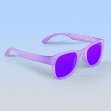 Load image into Gallery viewer, ro•sham•bo eyewear Bayside S/M / Polarized Mirrored (Purple) Lens / Lavender Glitter Punky Brewster Shades | Adult S/M