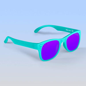 ro•sham•bo eyewear Bayside S/M / Polarized Mirrored (Purple) Lens / Mint Frame Goonies Shades | Adult