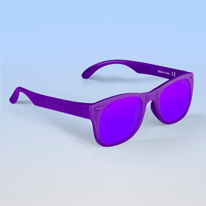 ro•sham•bo eyewear Bayside S/M / Polarized Mirrored (Purple) Lens / Purple Frame Daphne Shades | Adult