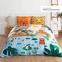 Load image into Gallery viewer, Rookie Humans Big Kid Bedding Queen/Full In The Jungle Duvet &amp; Pillowcase