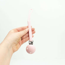 Load image into Gallery viewer, embé® Braided Cotton Candy Braided Pacifier Clip by embé®