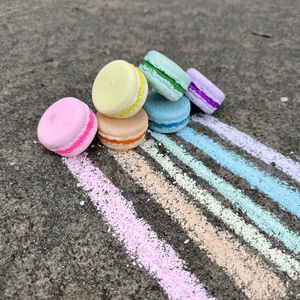 TWEE Chalk PETITE MACARONS | HANDMADE SIDEWALK CHALK | SET OF 6 by TWEE