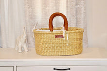 Load image into Gallery viewer, Design Dua. Changing Tables Tan Leather / In Stock Design Dua Signature Diaper Caddy Basket