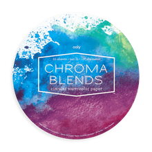 Load image into Gallery viewer, OOLY Chroma Blends Circular Watercolor Paper by OOLY
