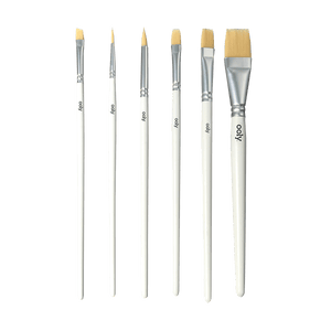 OOLY Chroma Blends Watercolor Paint Brushes - Set of 6 by OOLY