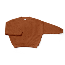 Load image into Gallery viewer, goumikids Clothes CHUNKY KNIT SWEATER | CLAY by goumikids