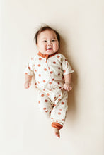 Load image into Gallery viewer, goumikids Clothes NB S/S ZIPPER ONEPIECE | HAPPY DOT by goumikids