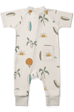 Load image into Gallery viewer, goumikids Clothes S/S ZIPPER ONEPIECE | SURF&#39;S UP by goumikids