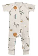 Load image into Gallery viewer, goumikids Clothes S/S ZIPPER ONEPIECE | SURF&#39;S UP by goumikids