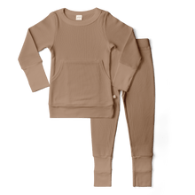 Load image into Gallery viewer, goumikids Clothes THERMAL JOGGER SET | NATURAL | FITS SNUG by goumikids