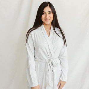 goumikids Clothes WOMENS ROBE | STORM GRAY by goumikids