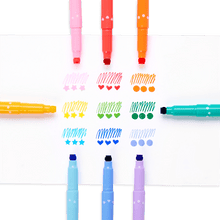 Load image into Gallery viewer, OOLY Confetti Stamp Double-Ended Markers - Set of 9 by OOLY