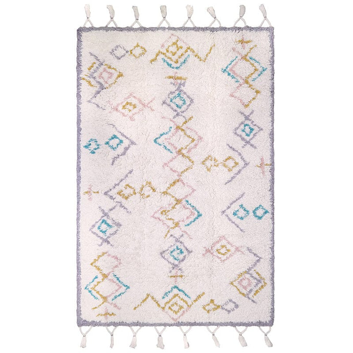 nattiot-shop-america Coton ≈ 3’ 3’’ x 5’ 3’’ Nattiot MILKO Berber style children's rug